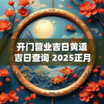 开门营业吉日黄道吉日查询 2025正月工厂开门吉日