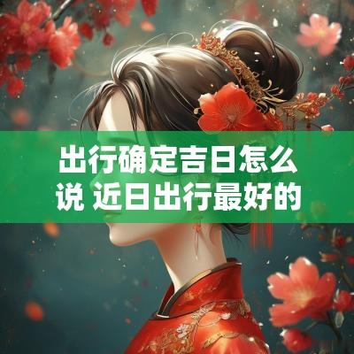 出行确定吉日怎么说 近日出行最好的吉日