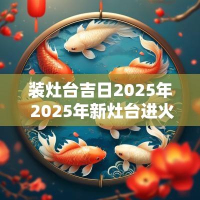 装灶台吉日2025年 2025年新灶台进火吉日