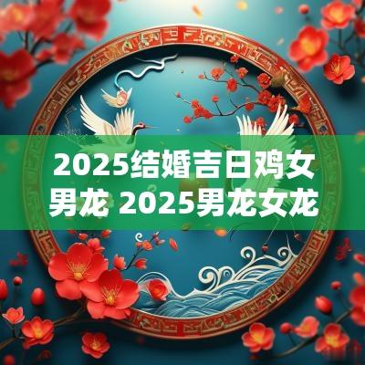 2025结婚吉日鸡女男龙 2025男龙女龙结婚吉日
