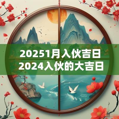 20251月入伙吉日 2025入伙的大吉日