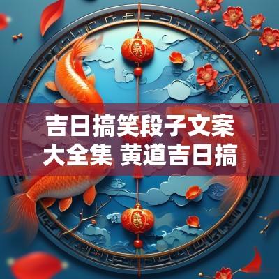 吉日搞笑段子文案大全集 黄道吉日搞笑语句