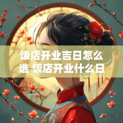 饭店开业吉日怎么选 饭店开业什么日子最好
