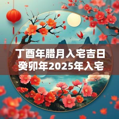 丁酉年腊月入宅吉日 癸卯年2025年入宅吉日