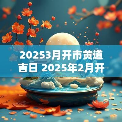20253月开市黄道吉日 2025年2月开市吉日一览表