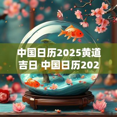 中国日历2025黄道吉日 中国日历2025