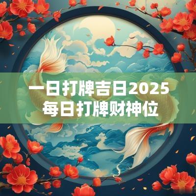 一日打牌吉日2025 每日打牌财神位