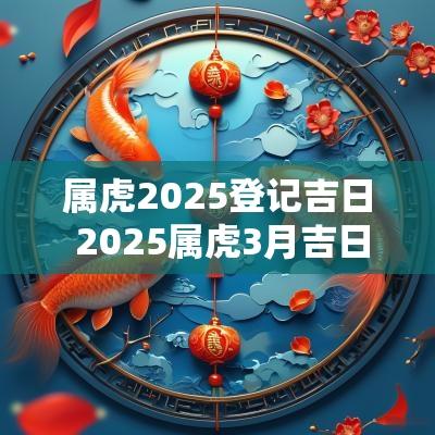属虎2025登记吉日 2025属虎3月吉日