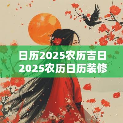日历2025农历吉日 2025农历日历装修吉日