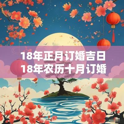 18年正月订婚吉日 18年农历十月订婚吉日
