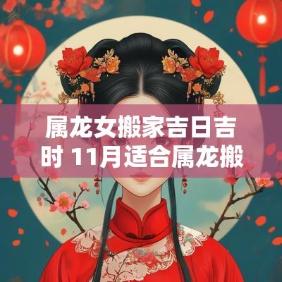 属龙女搬家吉日吉时 11月适合属龙搬家的吉日
