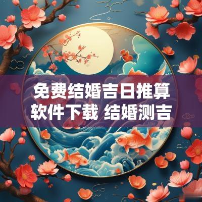 免费结婚吉日推算软件下载 结婚测吉日下载什么软件免费