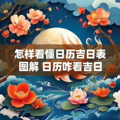 怎样看懂日历吉日表图解 日历咋看吉日
