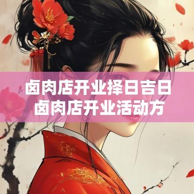 卤肉店开业择日吉日 卤肉店开业活动方案