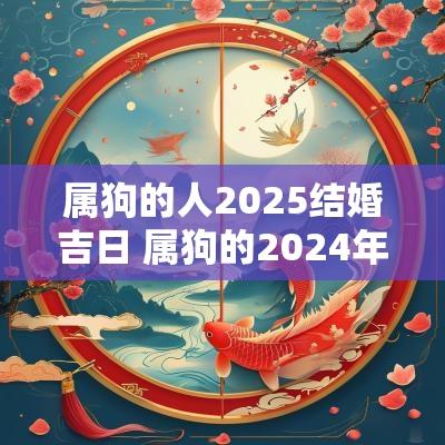属狗的人2025结婚吉日 属狗的2025年结婚吉日一览表