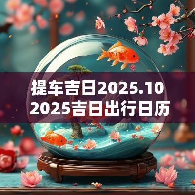 提车吉日2025.10 2025吉日出行日历表