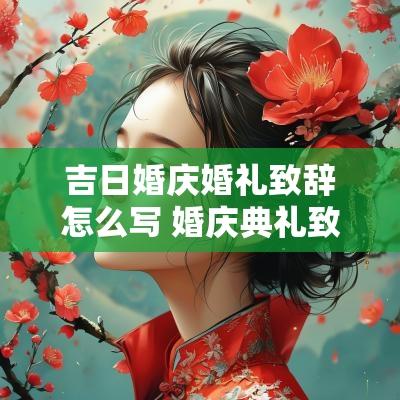 吉日婚庆婚礼致辞怎么写 婚庆典礼致辞