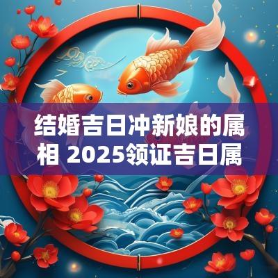 结婚吉日冲新娘的属相 2025领证吉日属相