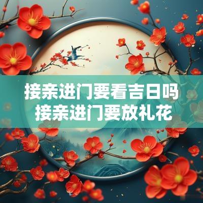 接亲进门要看吉日吗 接亲进门要放礼花吗