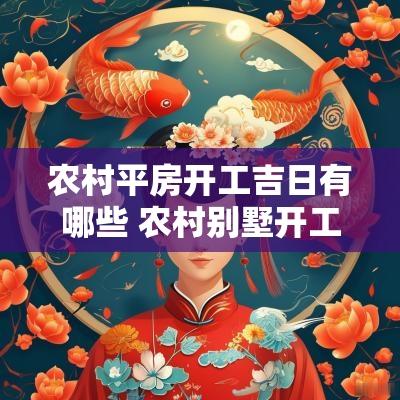 农村平房开工吉日有哪些 农村别墅开工吉日大全