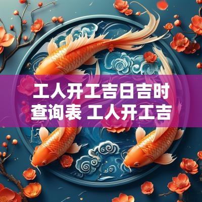 工人开工吉日吉时查询表 工人开工吉日查询表