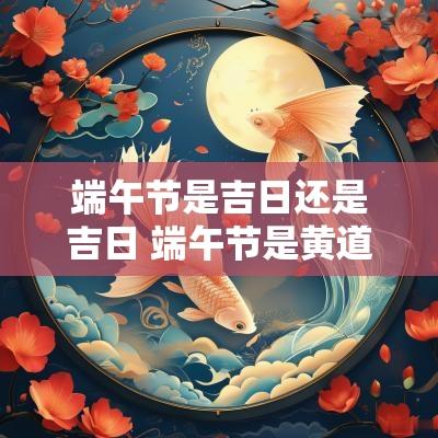 端午节是吉日还是吉日 端午节是黄道吉日