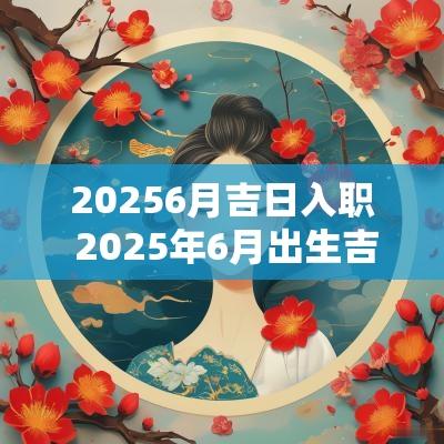 20256月吉日入职 2025年6月出生吉日
