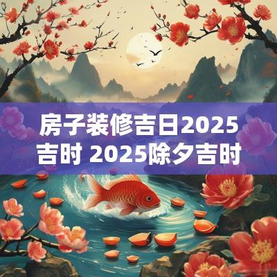 房子装修吉日2025吉时 2025除夕吉时吉日查询