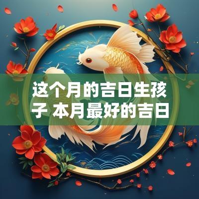 这个月的吉日生孩子 本月最好的吉日生小孩