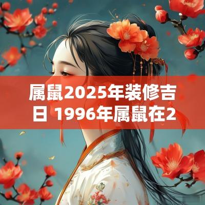 属鼠2025年装修吉日 1996年属鼠在2025年结婚吉日