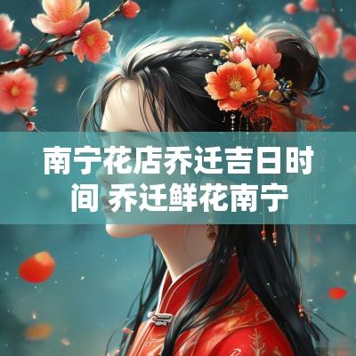 南宁花店乔迁吉日时间 乔迁鲜花南宁