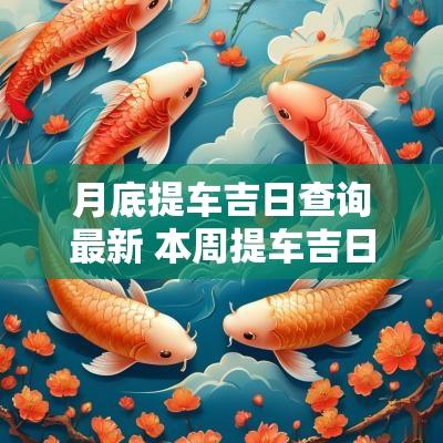 月底提车吉日查询最新 本周提车吉日是哪天