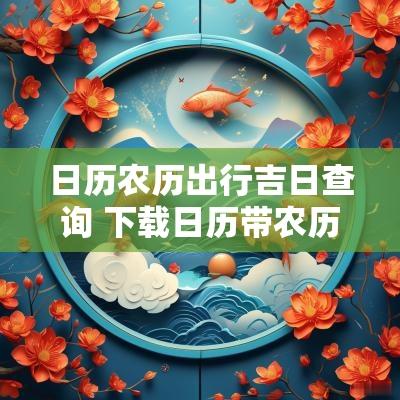 日历农历出行吉日查询 下载日历带农历吉日吉时