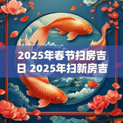 2025年春节扫房吉日 2025年扫新房吉日