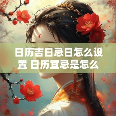 日历吉日忌日怎么设置 日历宜忌是怎么算的