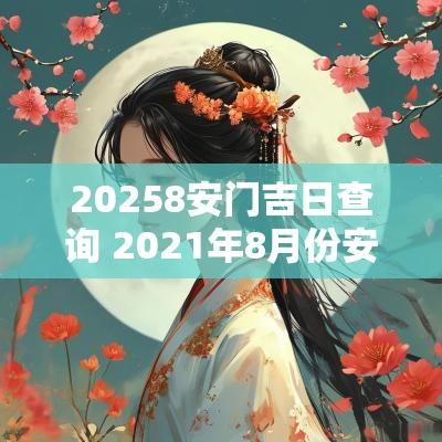 20258安门吉日查询 2025年8月份安门最佳吉日和吉时