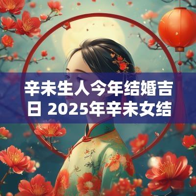 辛未生人今年结婚吉日 2025年辛未女结婚吉日