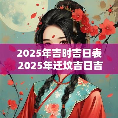 2025年吉时吉日表 2025年迁坟吉日吉时