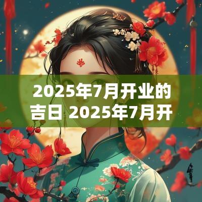 2025年7月开业的吉日 2025年7月开业吉日