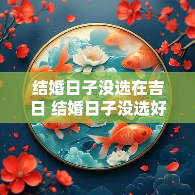 结婚日子没选在吉日 结婚日子没选好导致不顺利