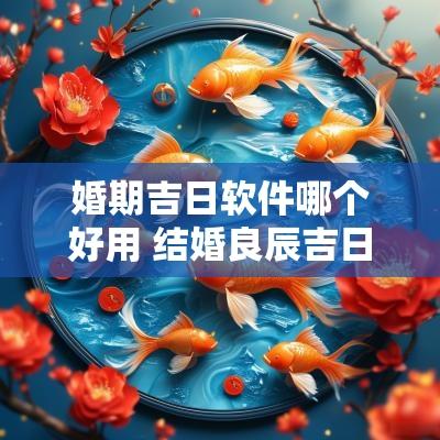 婚期吉日软件哪个好用 结婚良辰吉日软件