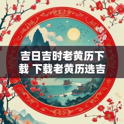 吉日吉时老黄历下载 下载老黄历选吉日吉时