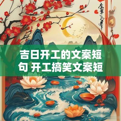 吉日开工的文案短句 开工搞笑文案短句干净