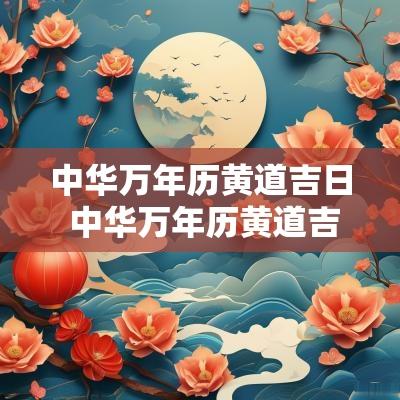 中华万年历黄道吉日 中华万年历黄道吉日嫁娶