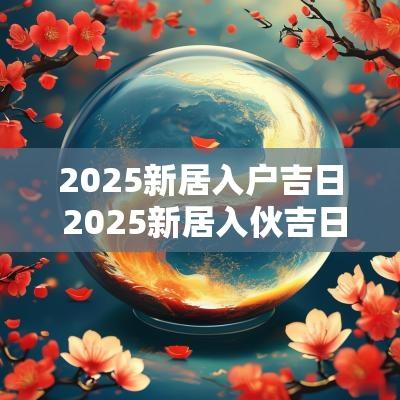 2025新居入户吉日 2025新居入伙吉日一览表