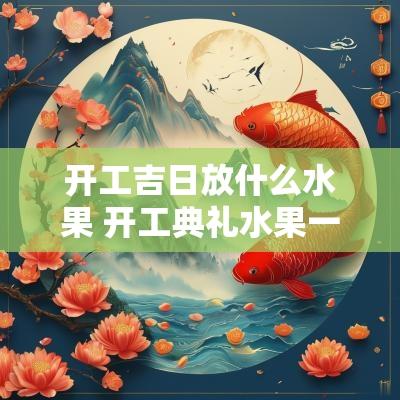 开工吉日放什么水果 开工典礼水果一般哪三样