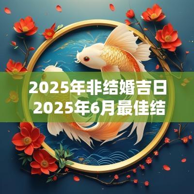 2025年非结婚吉日 2025年6月最佳结婚吉日