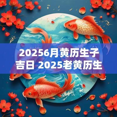 20256月黄历生子吉日 2025老黄历生子吉日一览表