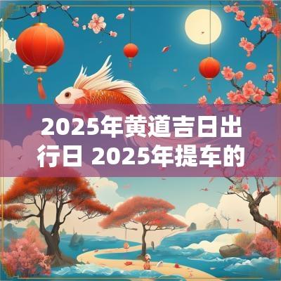 2025年黄道吉日出行日 2025年提车的黄道吉日