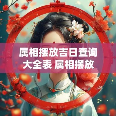 属相摆放吉日查询大全表 属相摆放